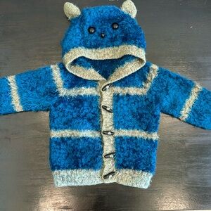 Little Kid Fuzzy Teddy Bear Hoodie